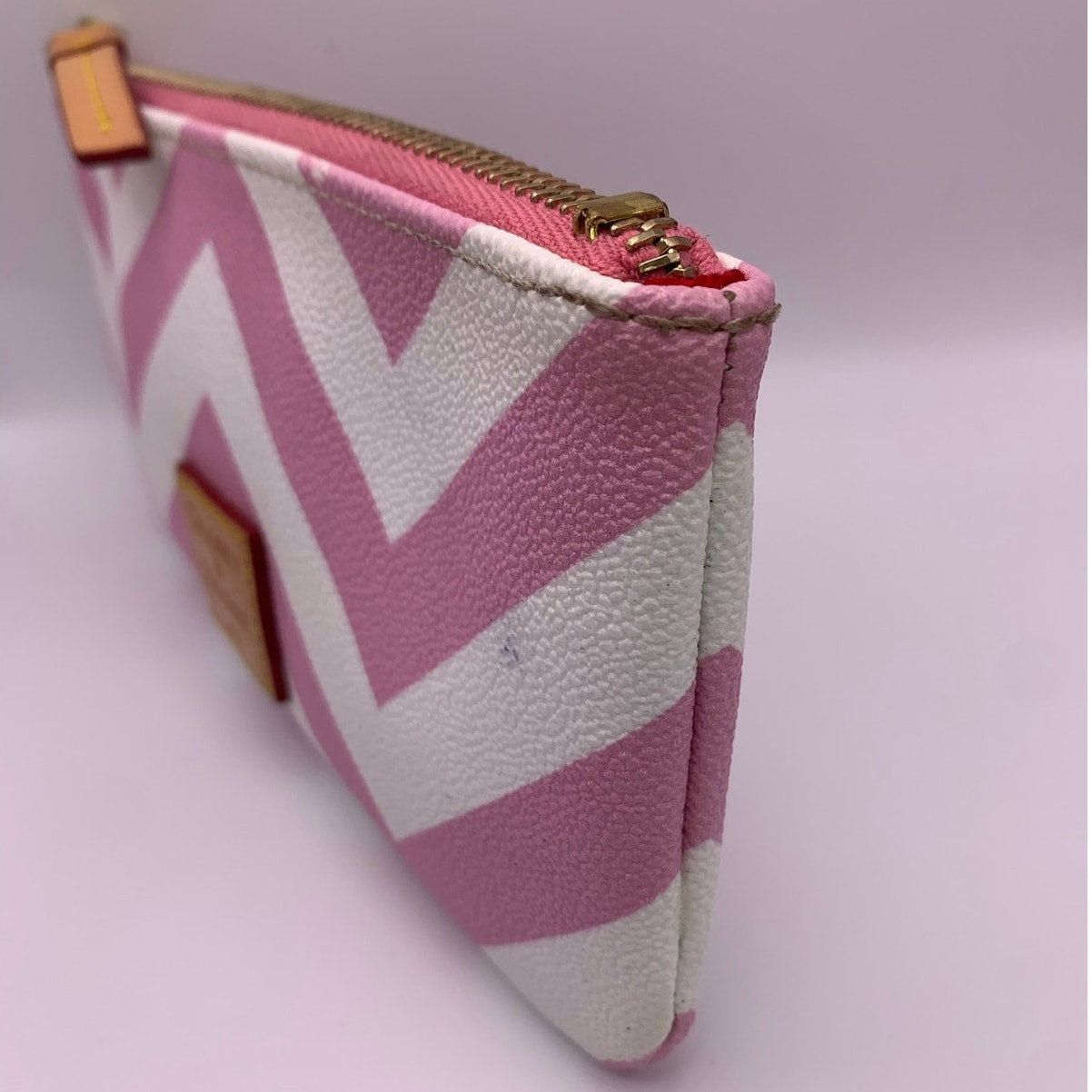 DOONEY & BOURKE Pink White Pouch Make Up / Cosmetic Case