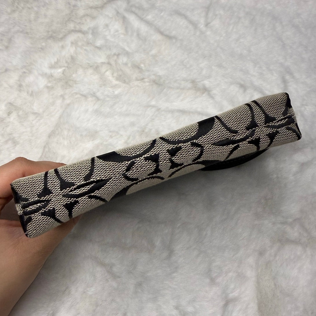 COACH Black Gray Wristlet