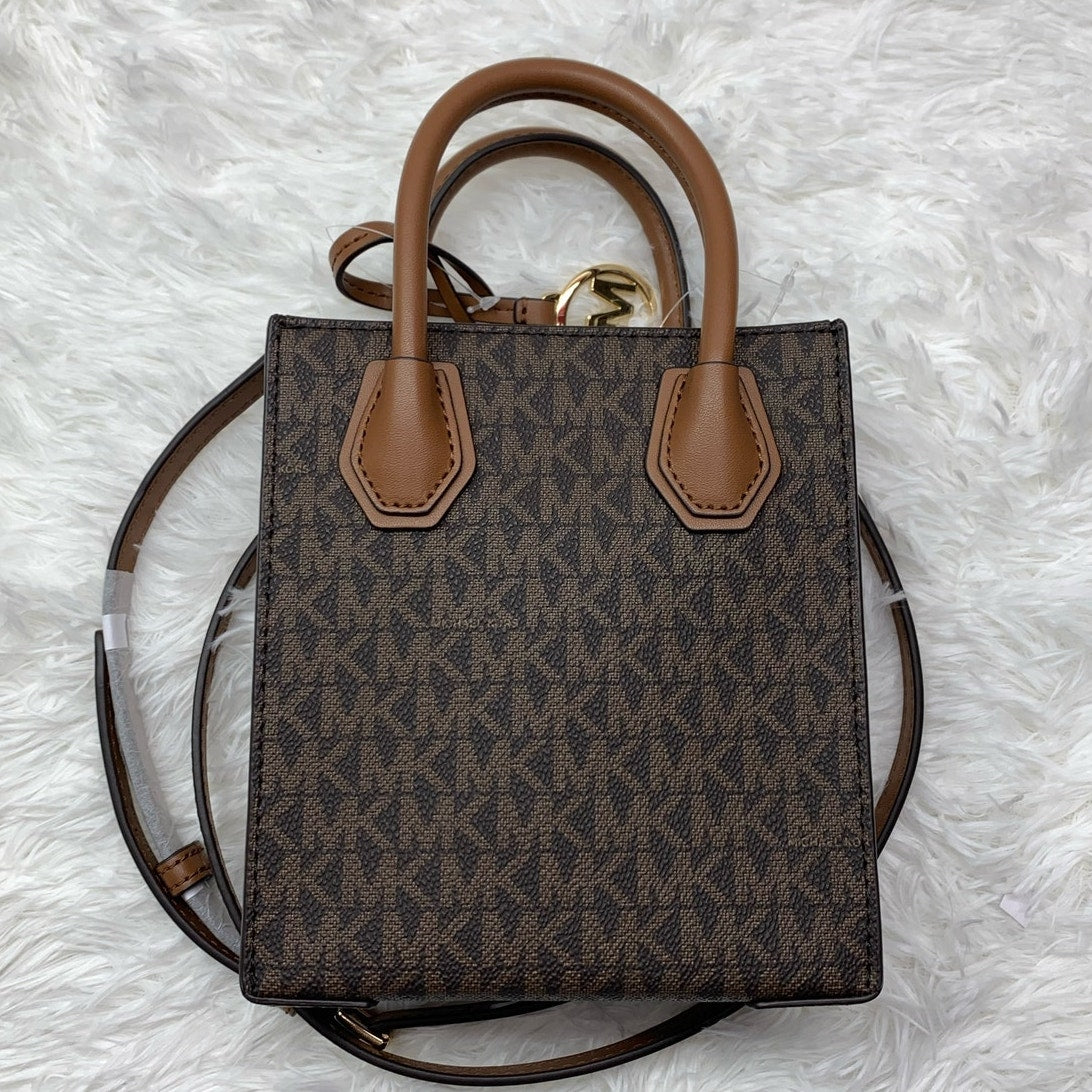 NWT Michael Kors Mercer Extra-Small Logo and Leather Crossbody Bag