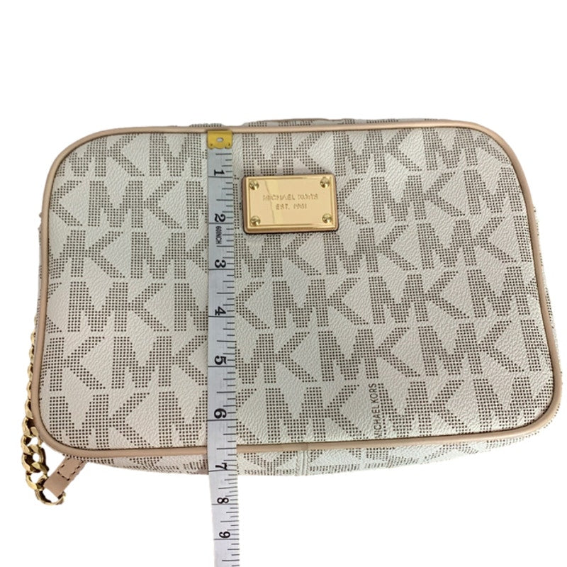 Michael Kors Cream Jet Set Signaute Crossbody