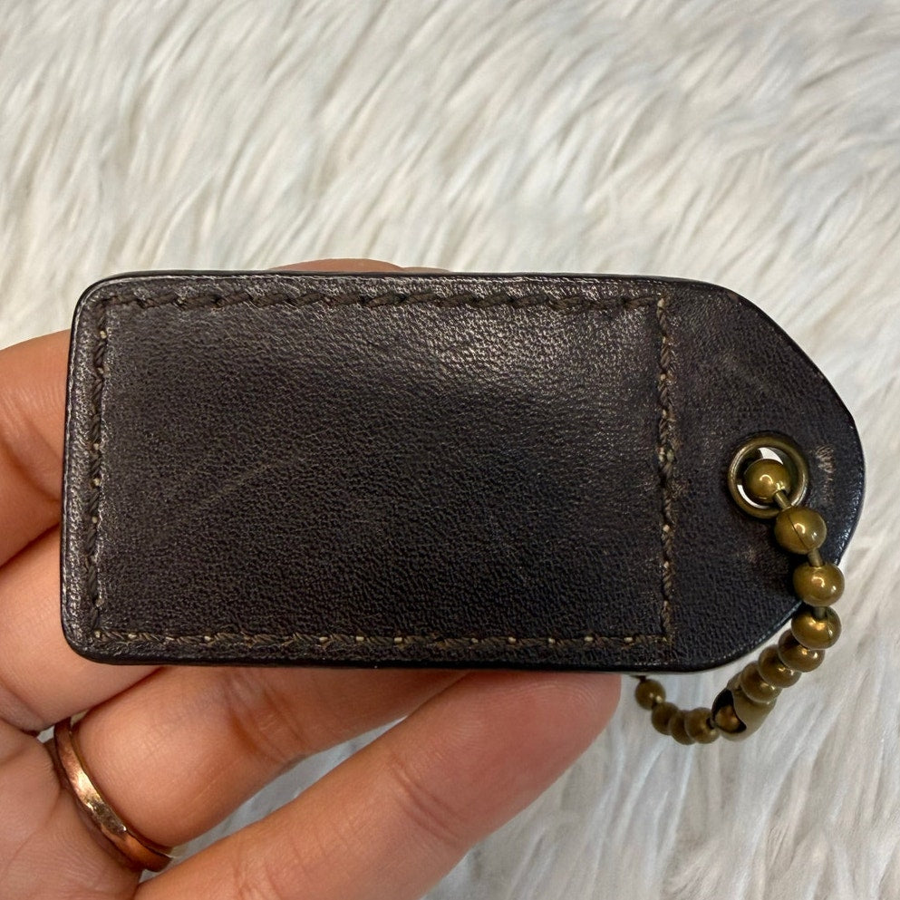 2" y2k COACH Vintage Fob Bag Charm Hang tag Hangtag