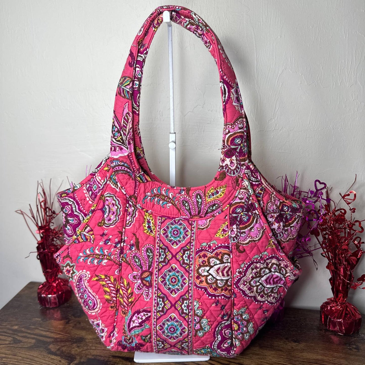 VERA BRADLEY Pink Floral Tote / Shoulder bag