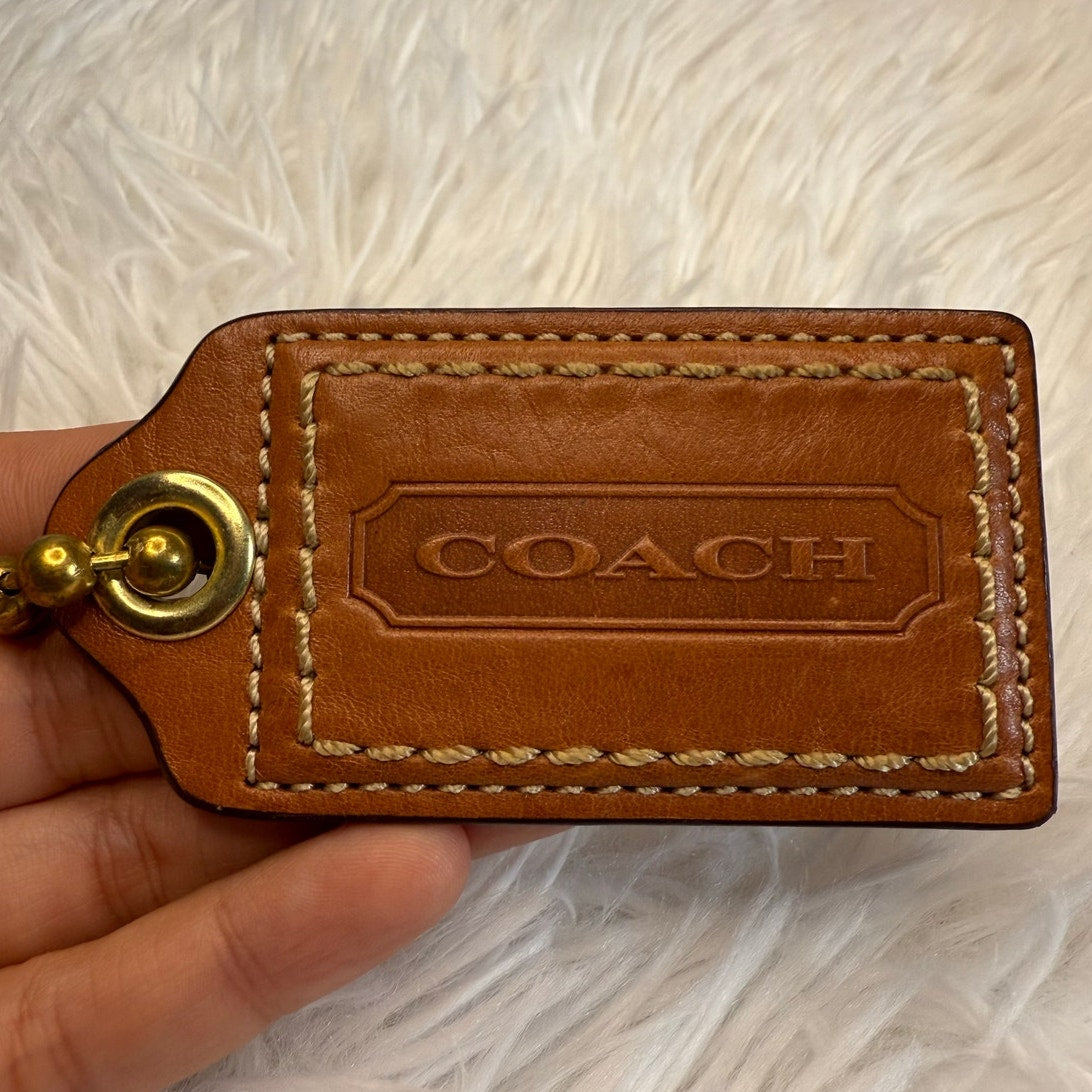3" y2k COACH Fob Bag Charm Hang tag Hangtag