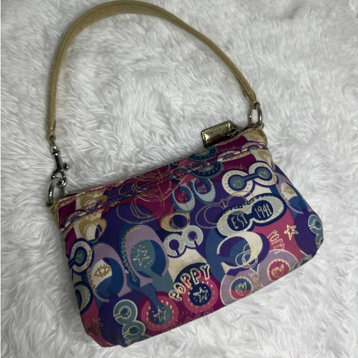 Coach Poppy Pop Signature Mini Purse Bag