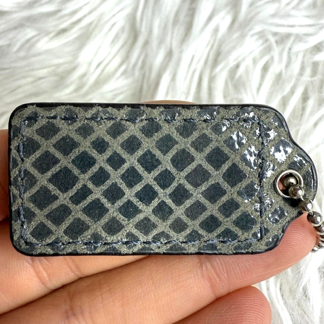 1.5" COACH Fob Bag Charm Hang tag Hangtag