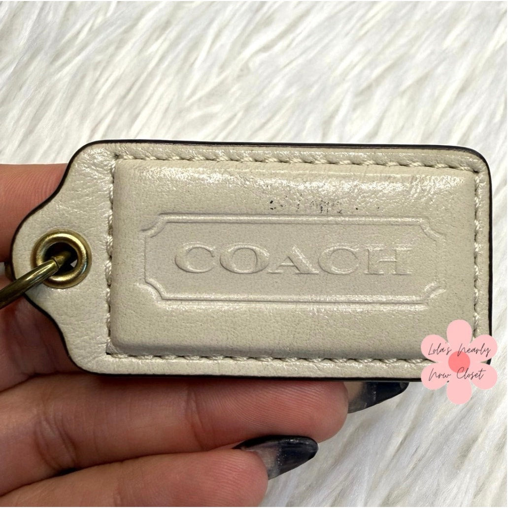 2" COACH Fob Bag Charm Hang tag Hangtag