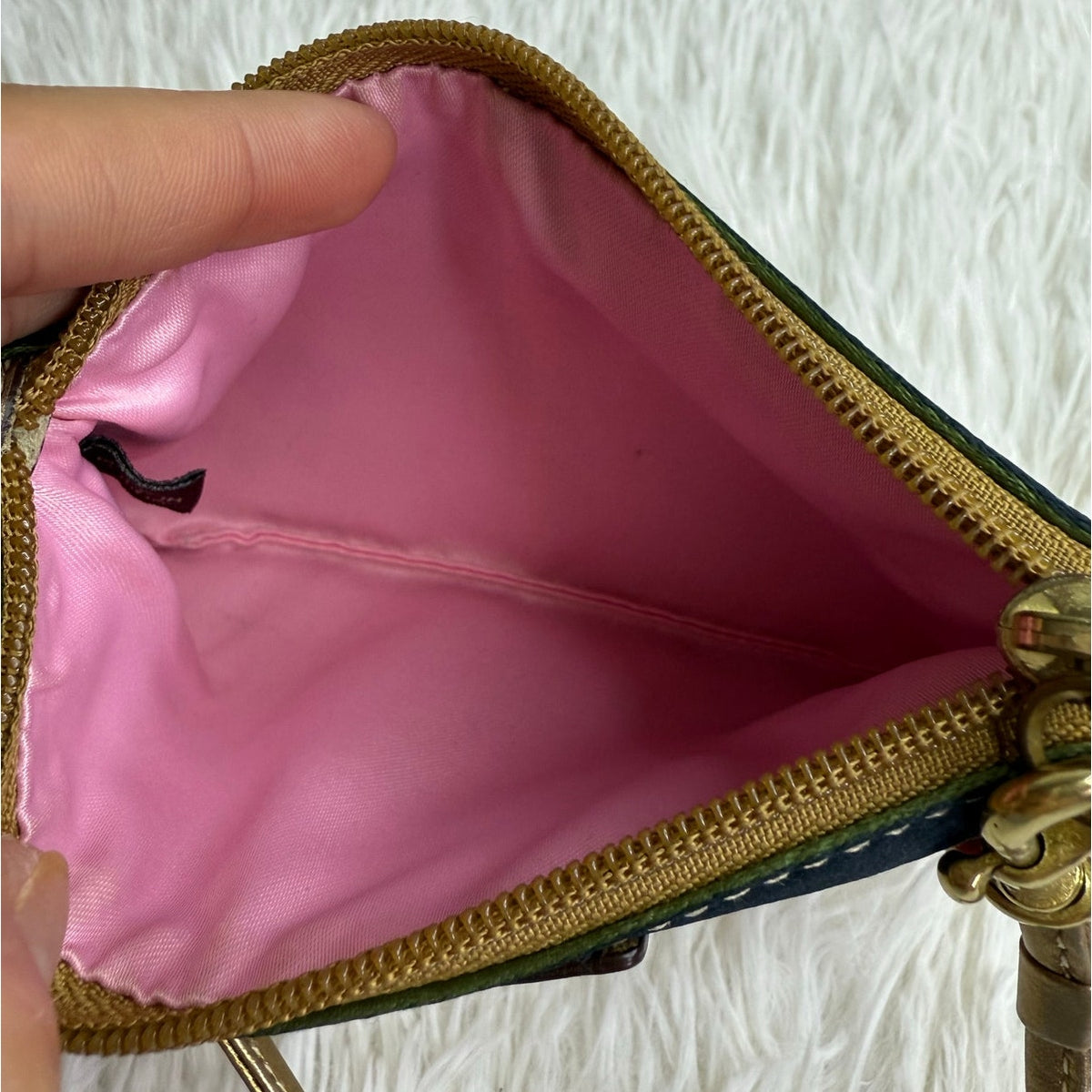 y2k COACH Legacy Multicolor Wristlet