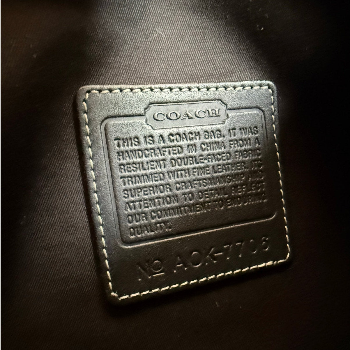 Vintage COACH y2k Black Hampton Canvas Tote