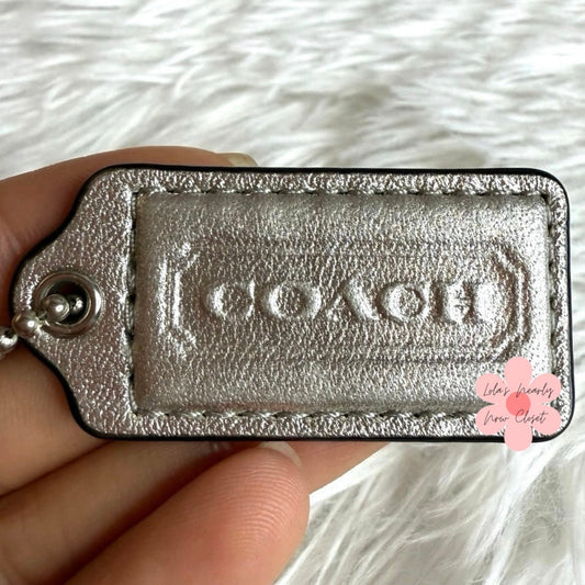 1.5" COACH  Fob Bag Charm Hang tag Hangtag