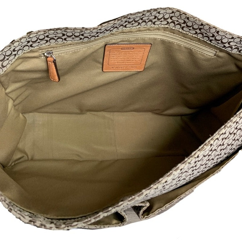y2k COACH Signature Canvas Hudson Commuter Messenger Laptop Bag