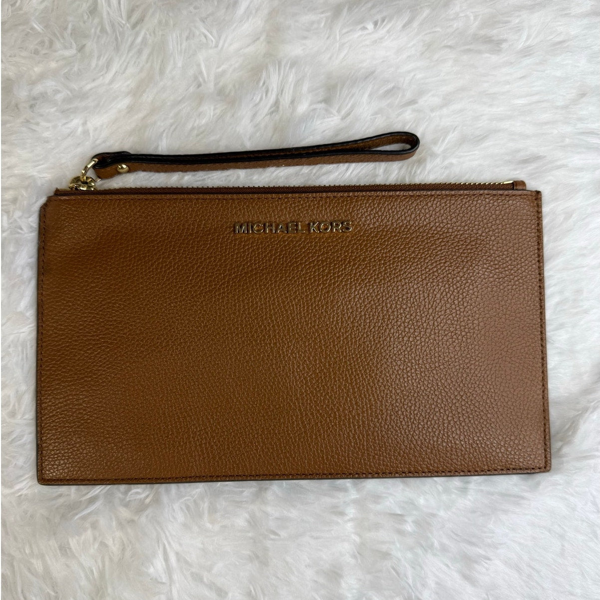 MICHAEL KORS Brown Wristlet