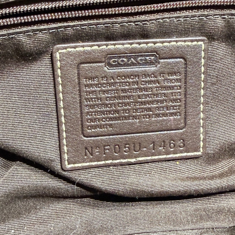 y2k COACH Vintage Brown Soho Flap Shoulder Bag