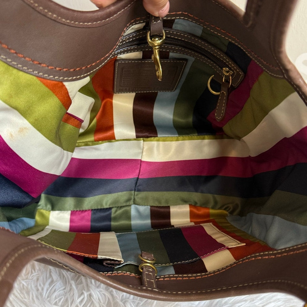 y2k Coach Legacy Mahogany Ergo Hobo Shoulder Bag