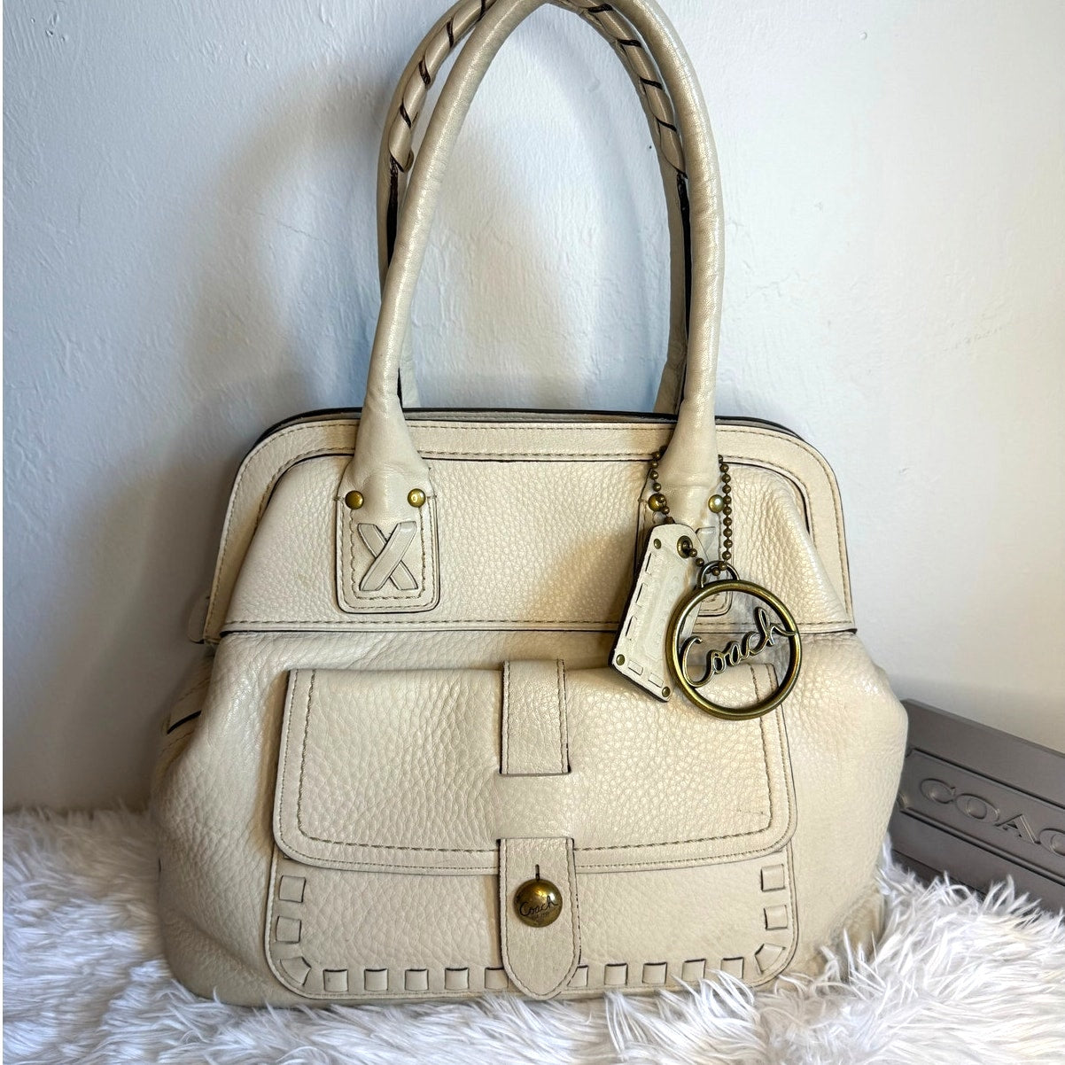 y2k Coach 65th Bleeker Legacy Thompson Bag Satchel Shoulder Bag RARE 11373