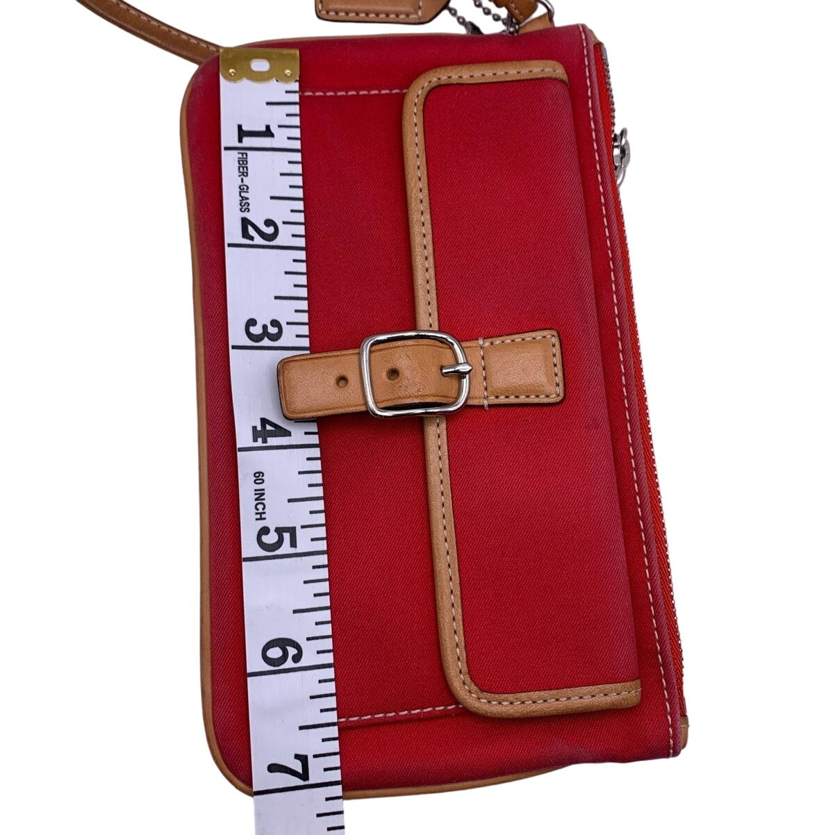 Vintage COACH Red 2 Toned Wristlet