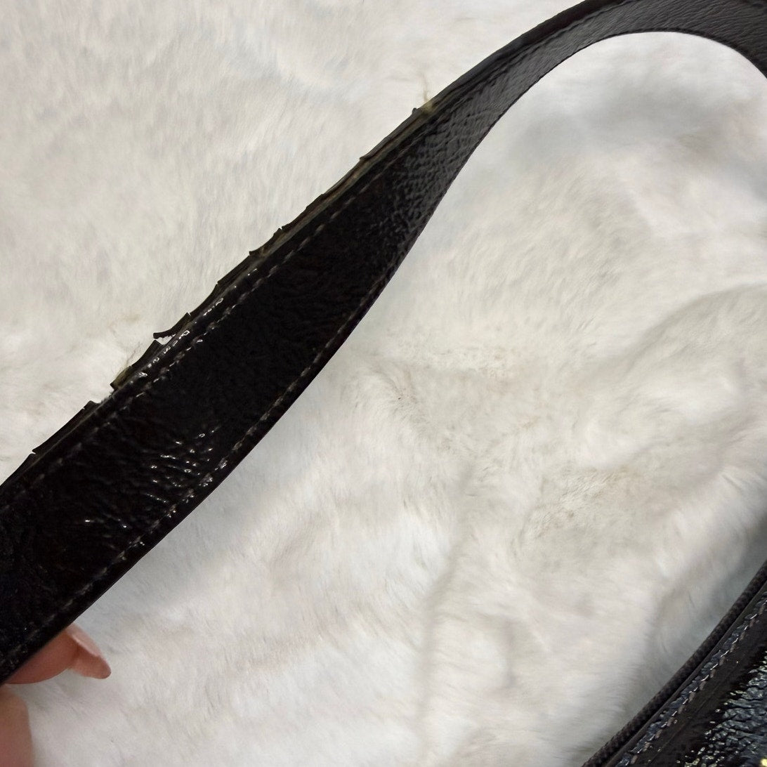 y2k COACH Brown Khaki Jacquard Baguette Bag