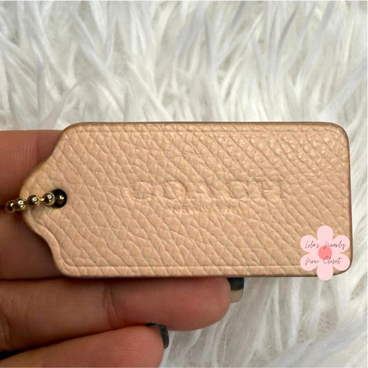 2" COACH Fob Bag Charm Hang tag Hangtag