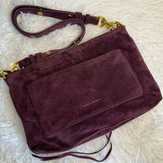 Rebecca Minkoff Darren Top Zip Suede Convertible Shoulder Bag