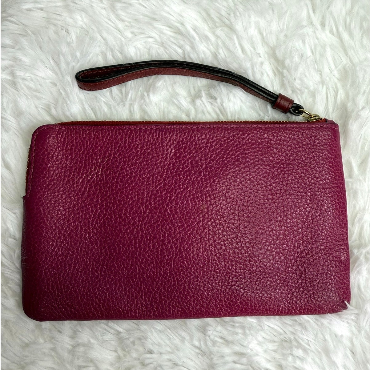 COACH Corner Zip Wristlet With Horse And Carriage