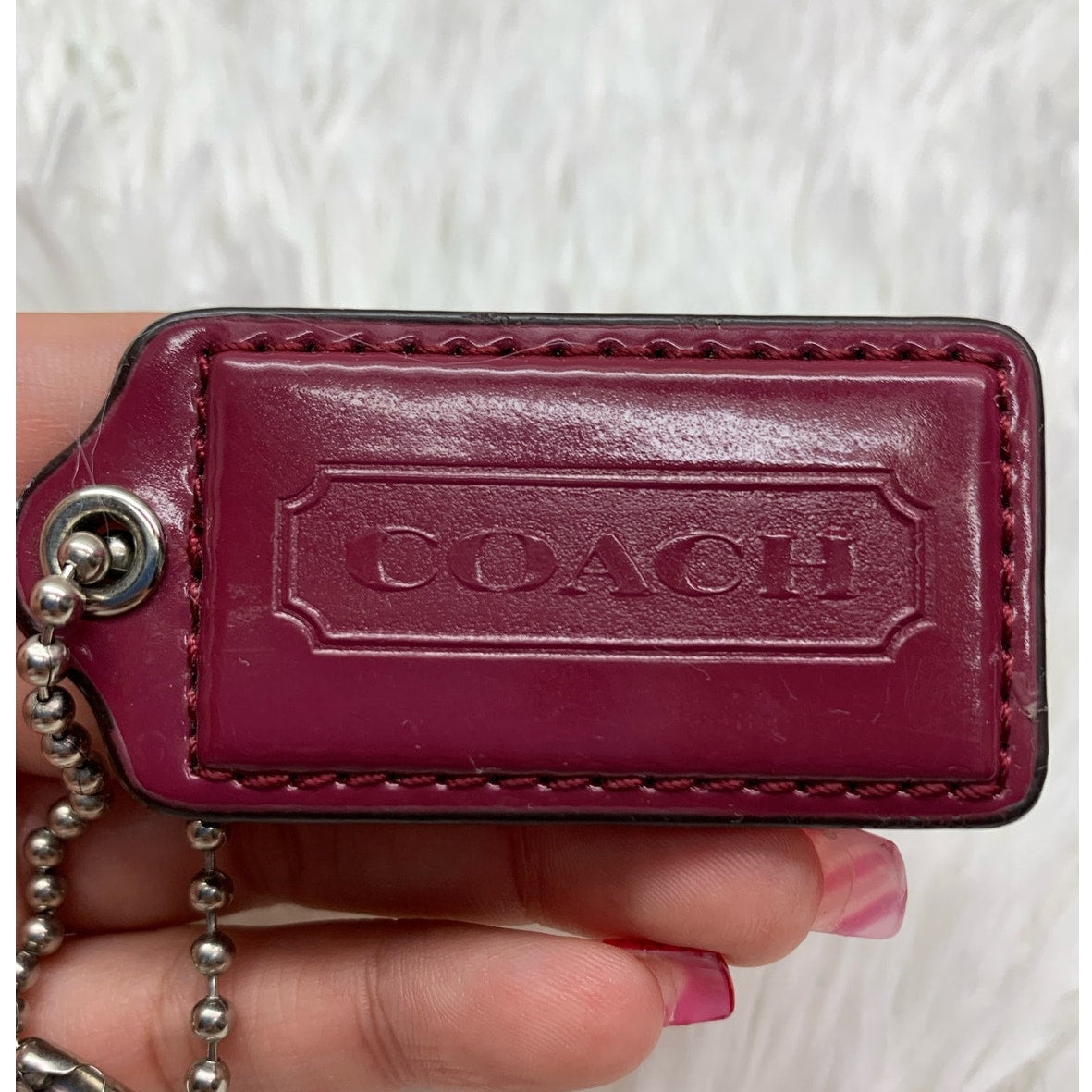 COACH Burgundy Replacement Hang Tag Bag