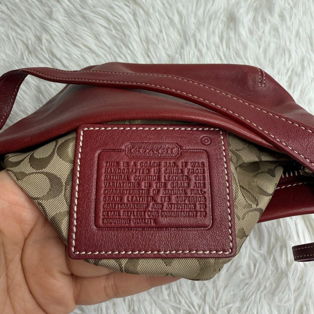 Vintage COACH y2k  Red Demi Legacy Mini Duffle bag