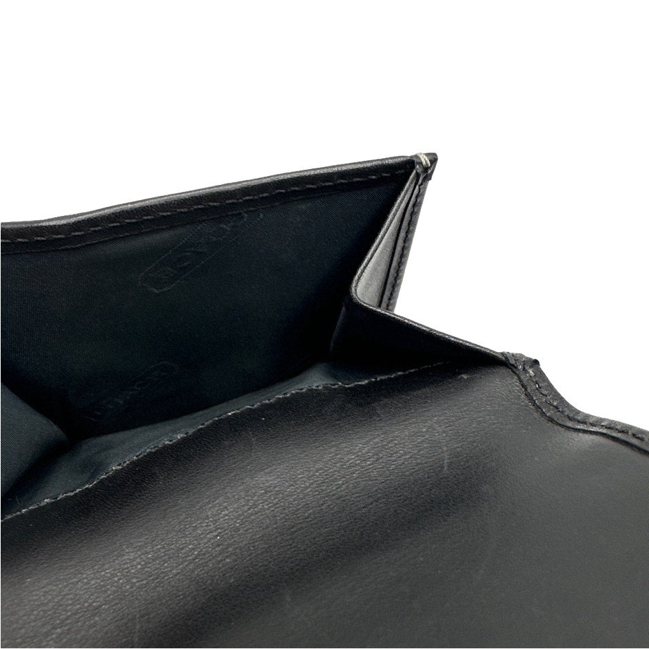y2k COACH Black Signature Canvas Wallet