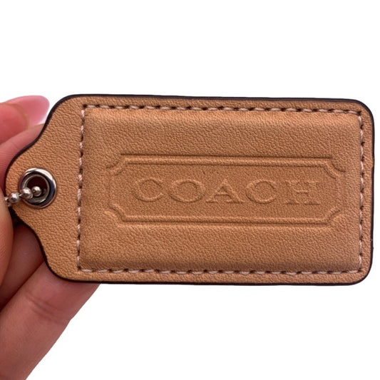 2.5" COACH Fob Bag Charm Hang tag Hangtag