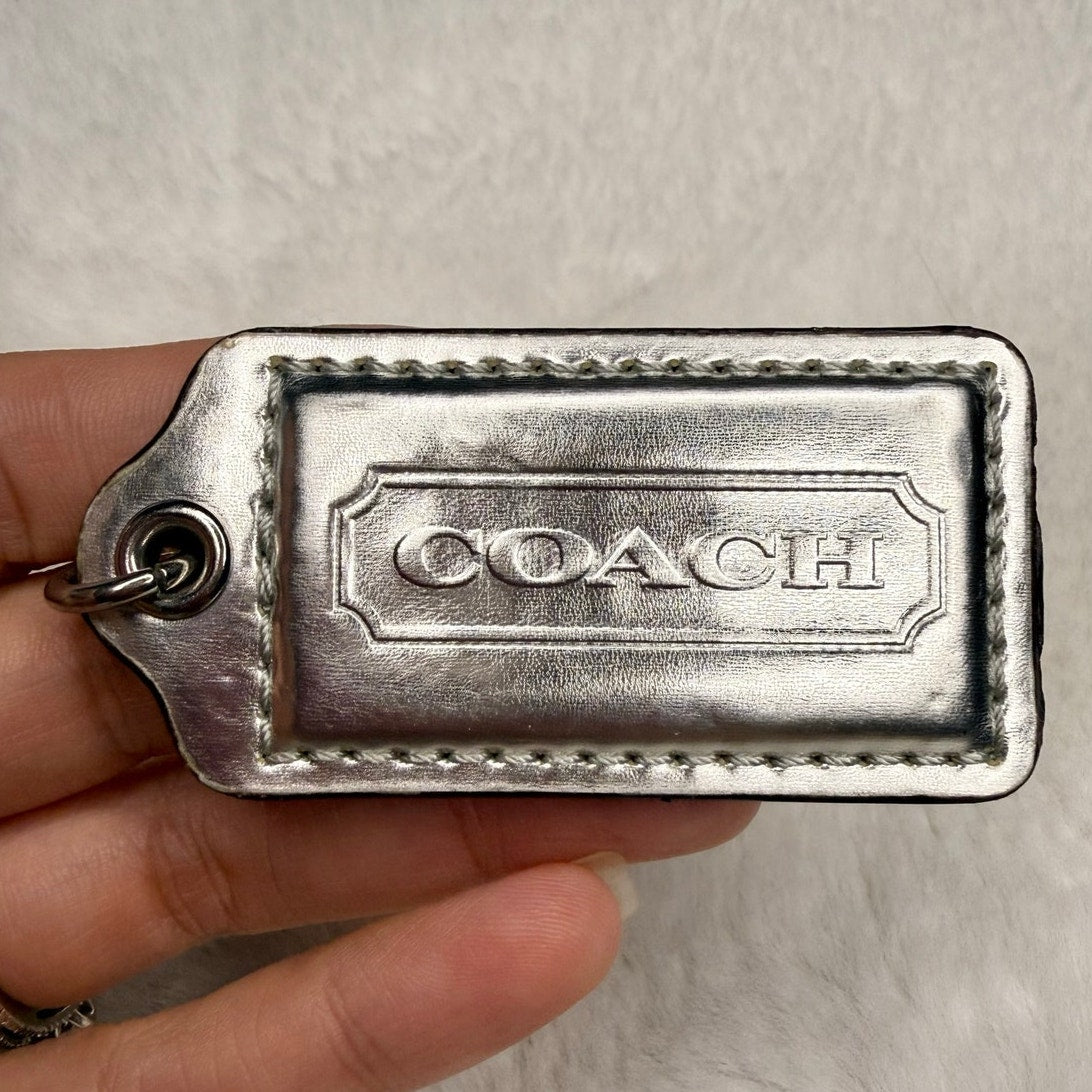 2” COACH Fob Bag Charm Hang tag Hangtag