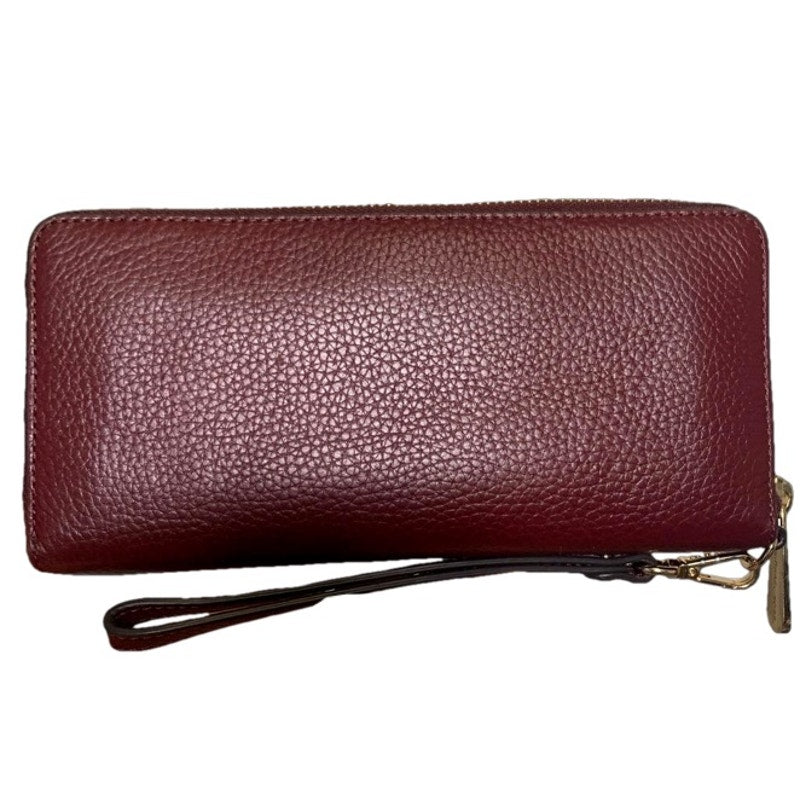 Michael Kors Burgundy Zip Around Wallet