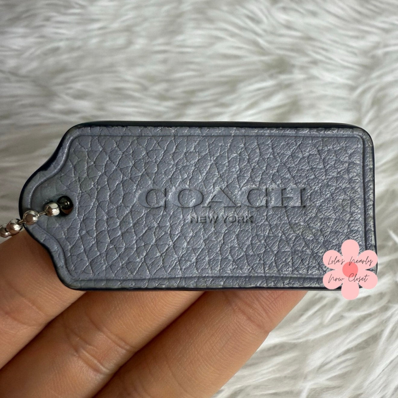 2" COACH Fob Bag Charm Hang tag Hangtag