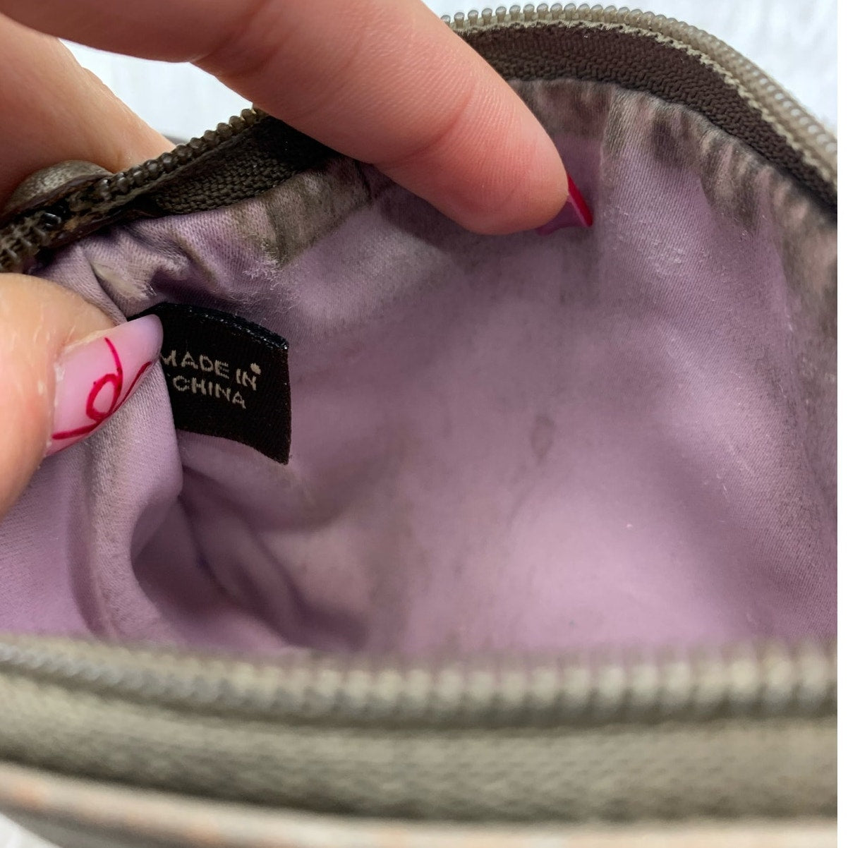 SALE COACH Gray Wristlet