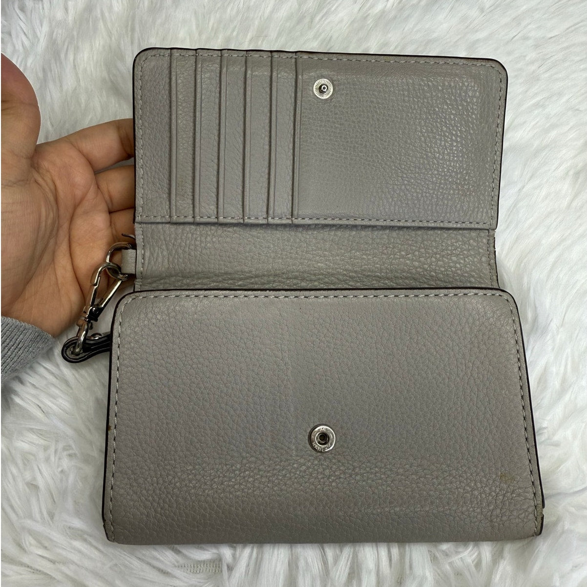 Michael Kors Gray Wristlet Wallet