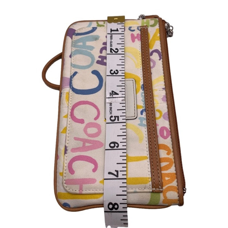 COACH Graffiti Signature Wristlet