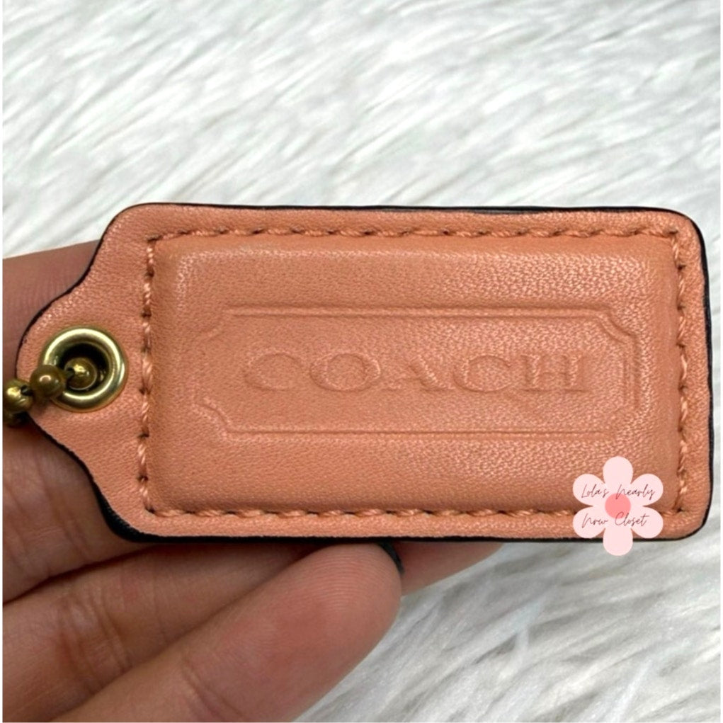 2" COACH Fob Bag Charm Hang tag Hangtag