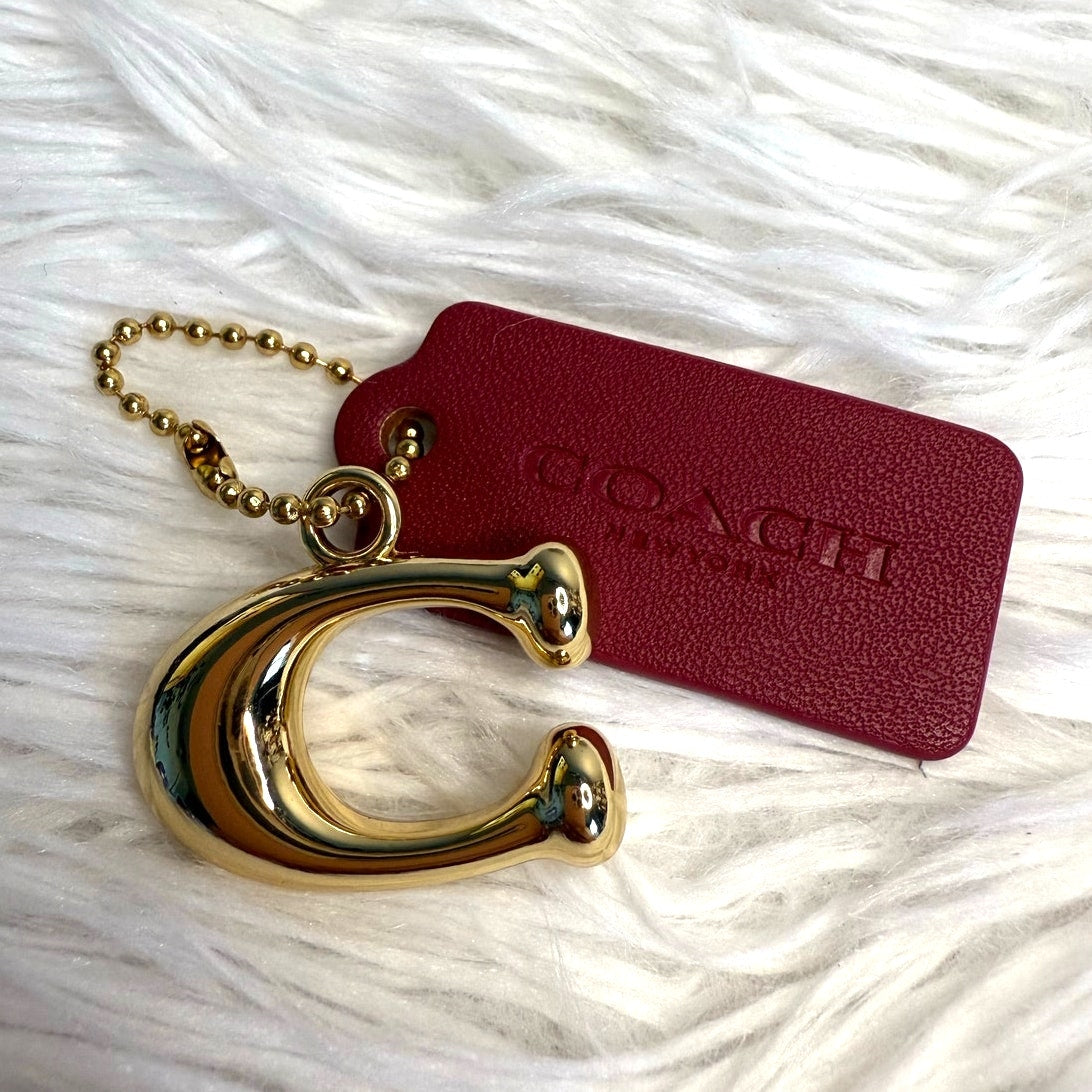 COACH Replacement "C" Hang Tag Key Fob Bag Charm