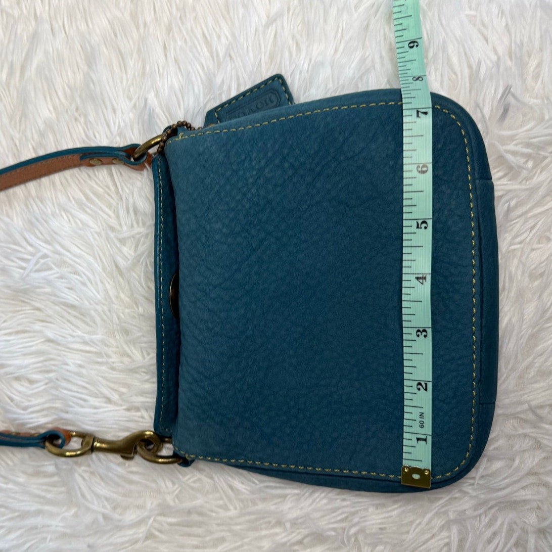 y2k COACH Vintage 9390 Suede Turnlock Mini Purse Shoulder Bag