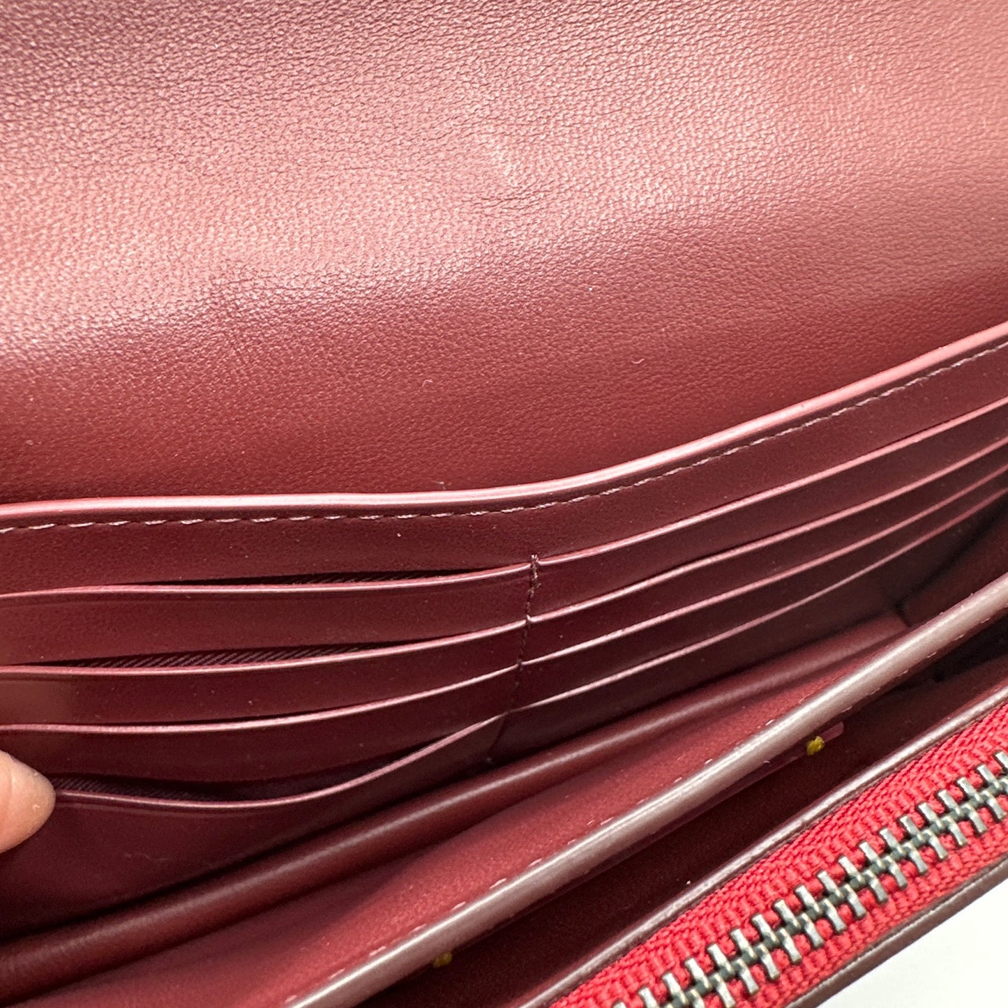 COACH Foldover Chain Clutch with Floral Applique Crossbody