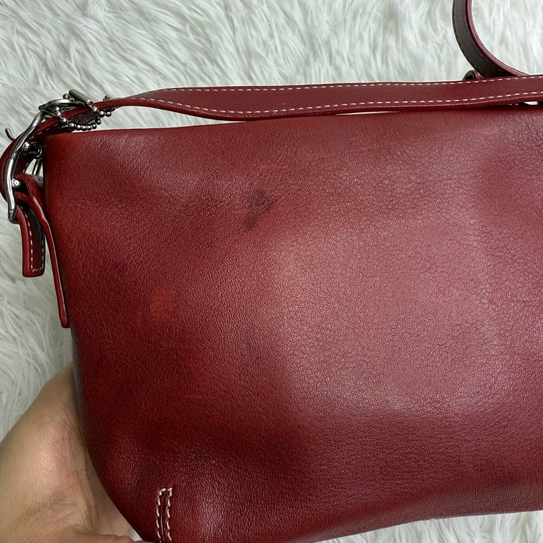 Vintage COACH y2k  Red Demi Legacy Mini Duffle bag