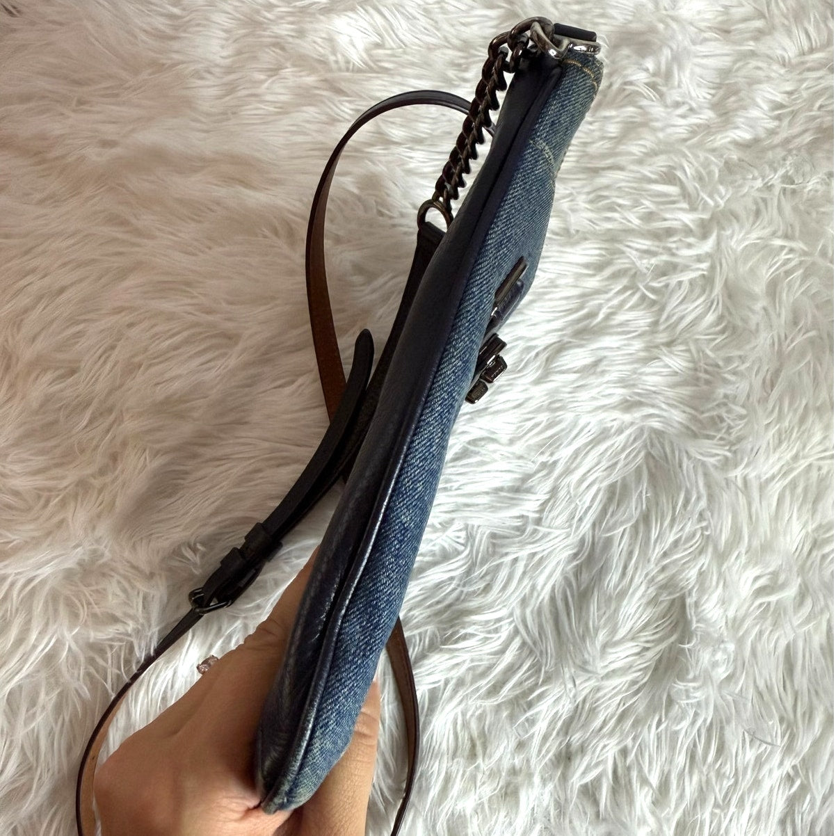 Coach Denim Swagger Swingpack Crossbody