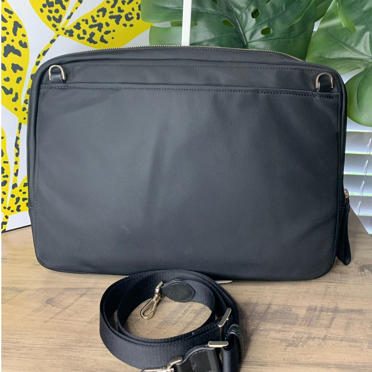 Kate Spade New York Black Nylon Chelsea Laptop / Tablet Case Bag