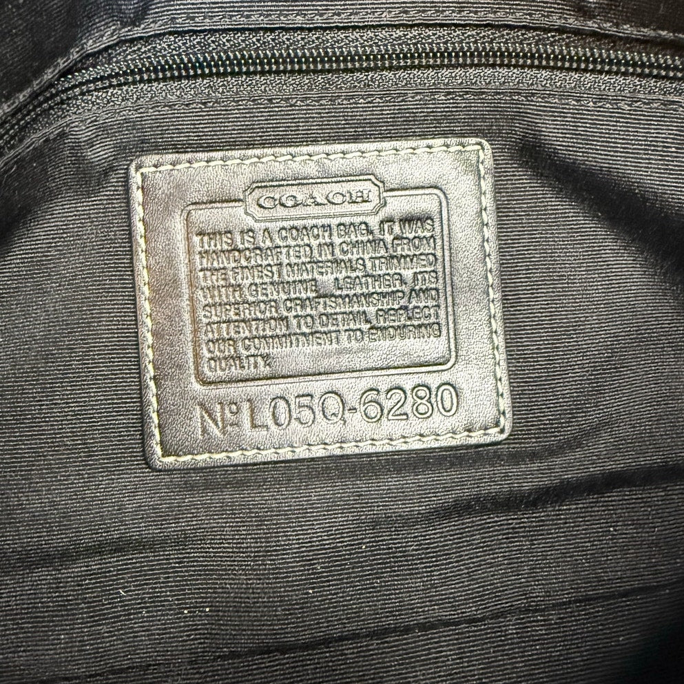 y2k COACH Vintage Black Soho Demi Flap 6280 Shoulder Bag