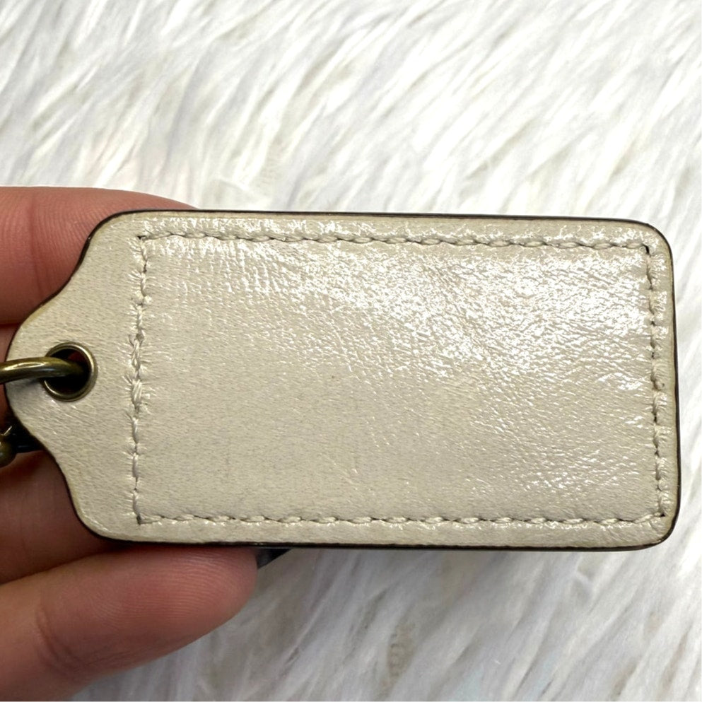 2" COACH Fob Bag Charm Hang tag Hangtag