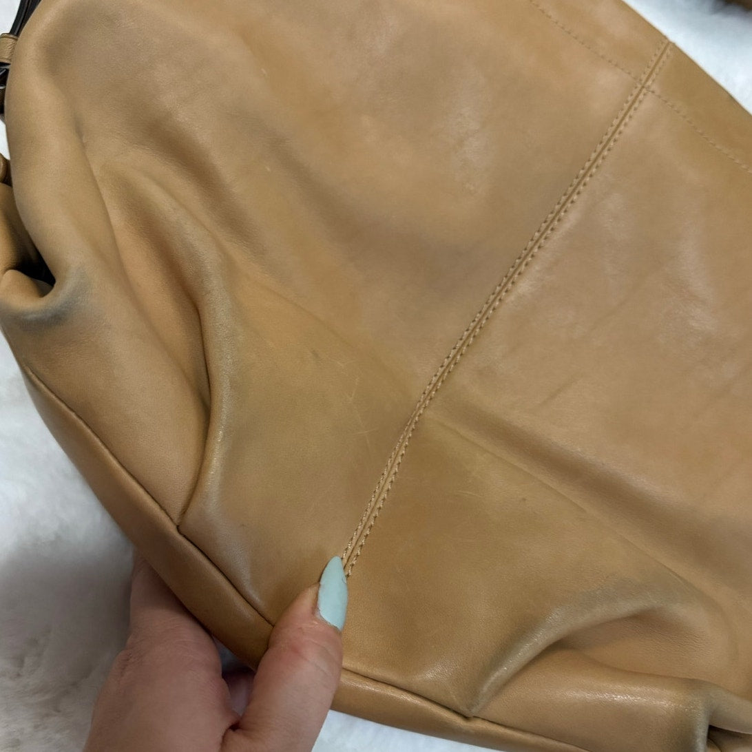 Coach F15064 Leather Duffle Crossbody Shoulder Bag