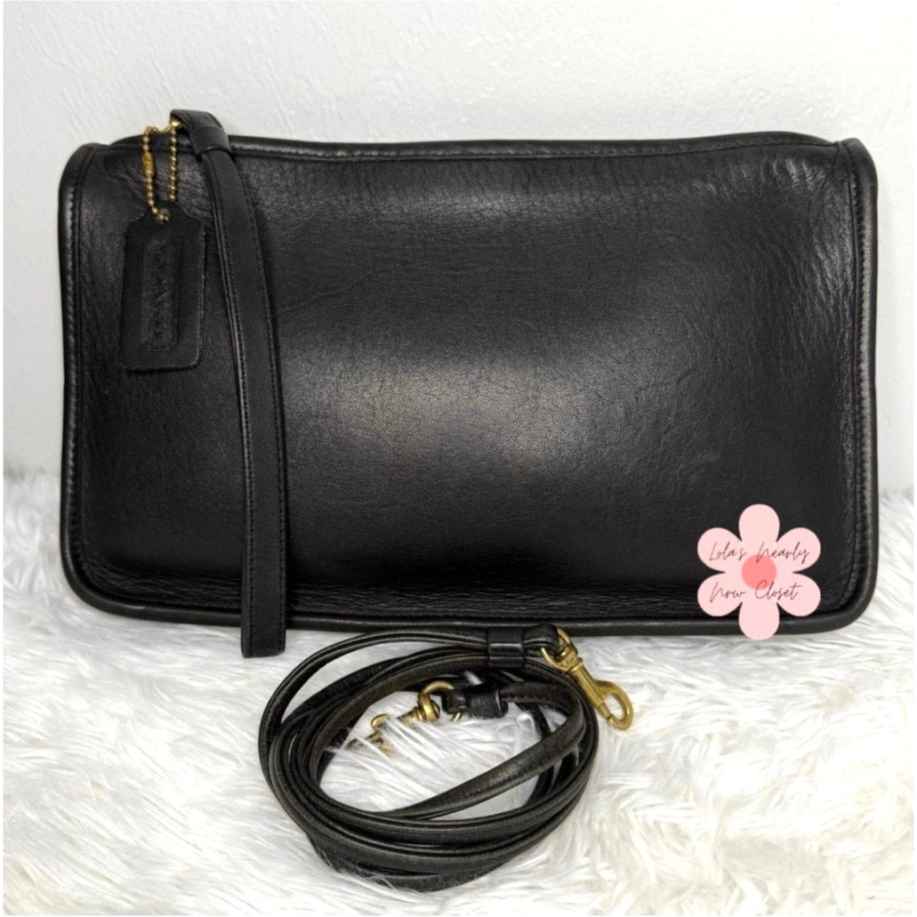 Vintage COACH Basic 9455 Black U.S.A Shoulder Bag Crossbody