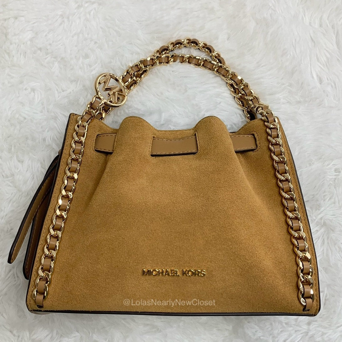 Michael Kors Mina Mini Suede Chain Top Handle