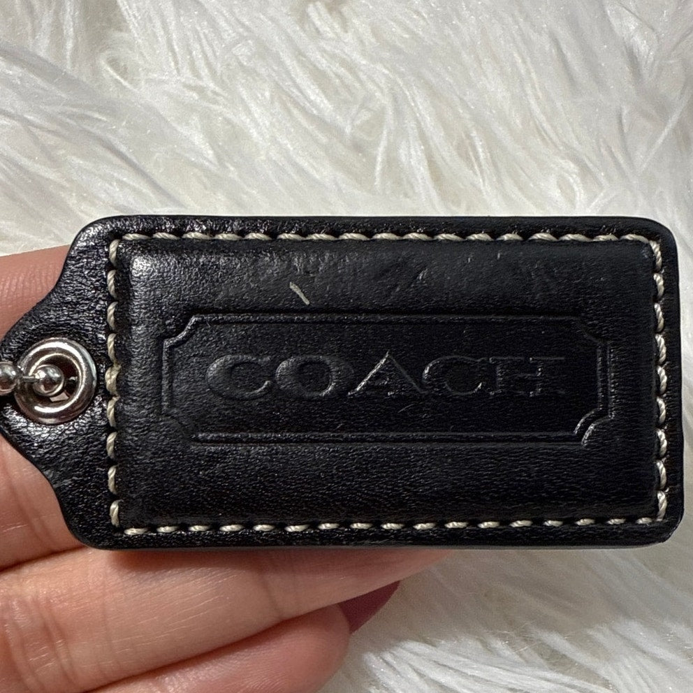 2" COACH Fob Bag Charm Hang tag Hangtag