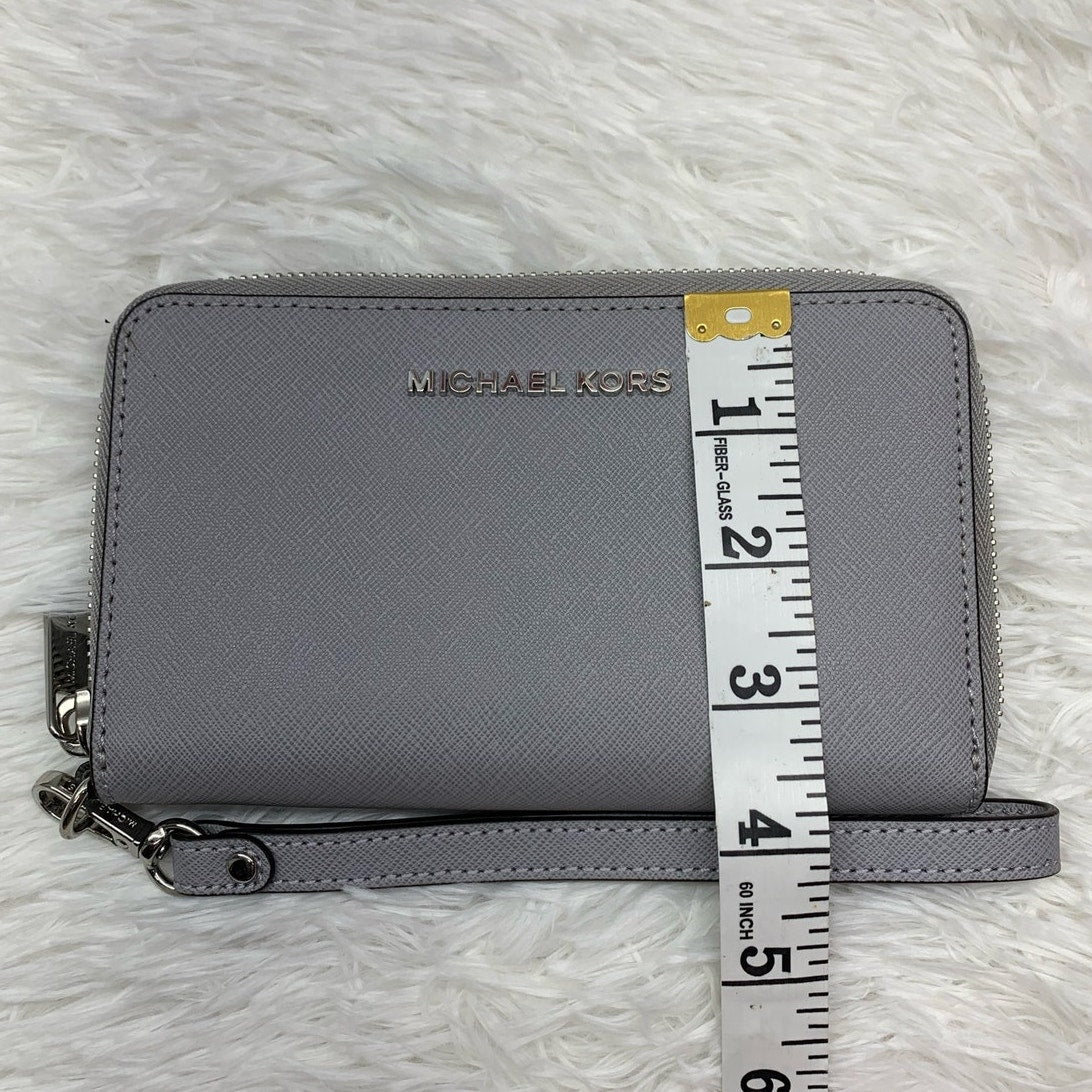 Michael Kors Gray Medium Zip Around Wallet