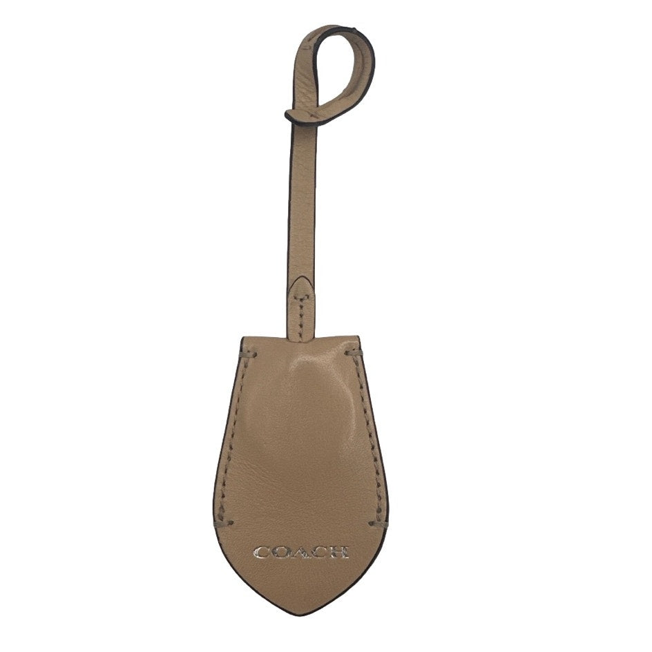 COACH Beige Bag Charm Key Ring