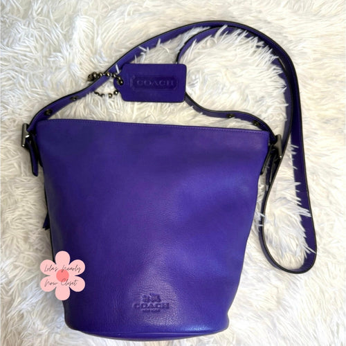 COACH 2014 Bleeker Sport Mini Duffle Purple 32281 Crossbody Shoulder Bag