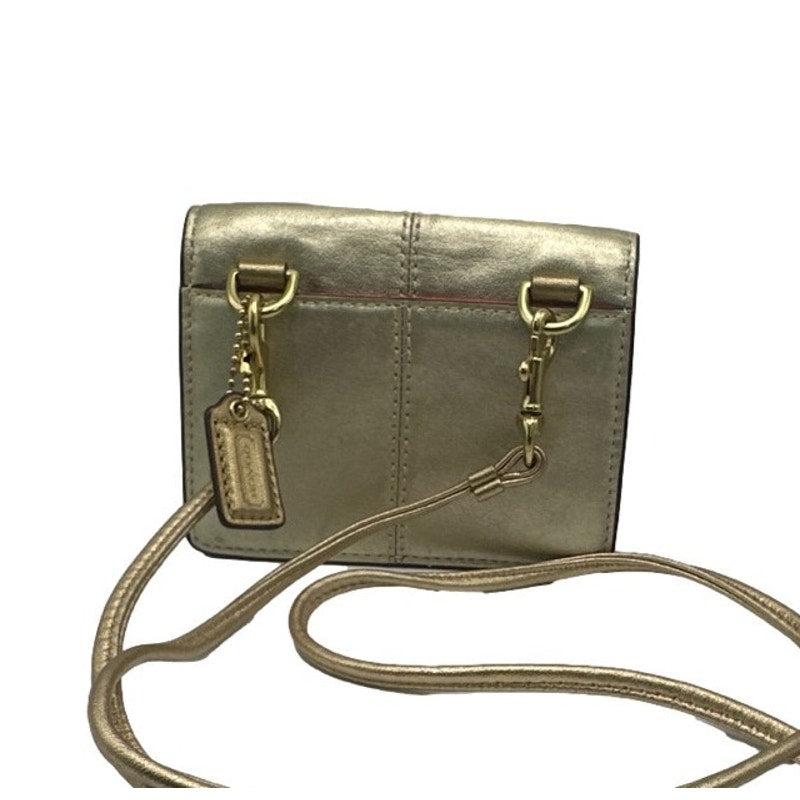 COACH Silver Gold Crossbody